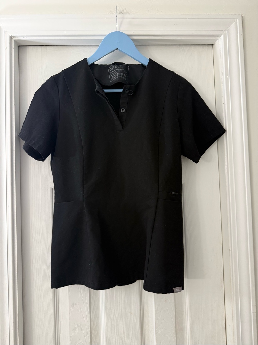 Figs Black scrub set extra small